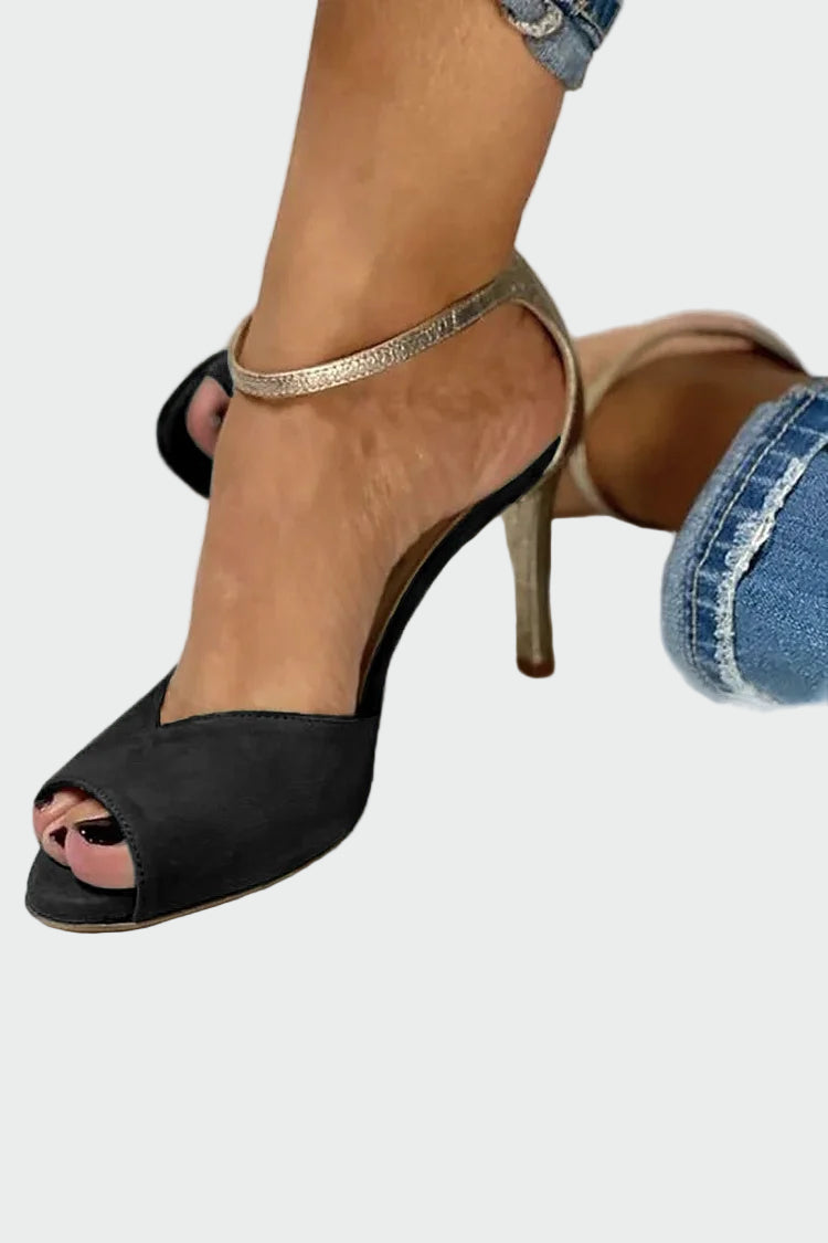 Karolína Elegantni Sandal Delikatni Metalni Trak