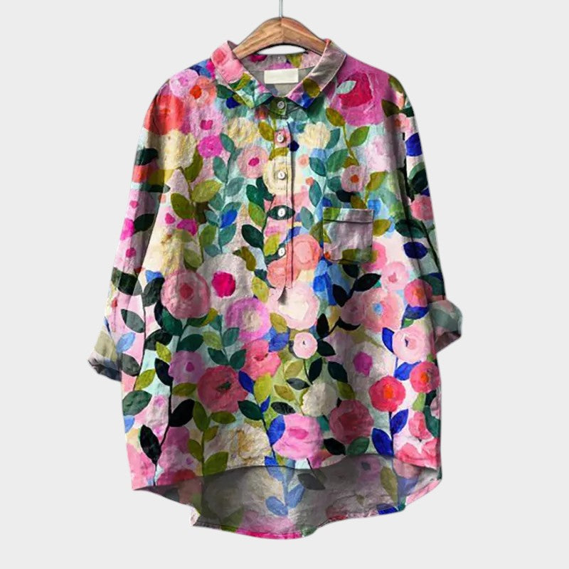 Lovina | Premium bluza s čipkastim zaključkom