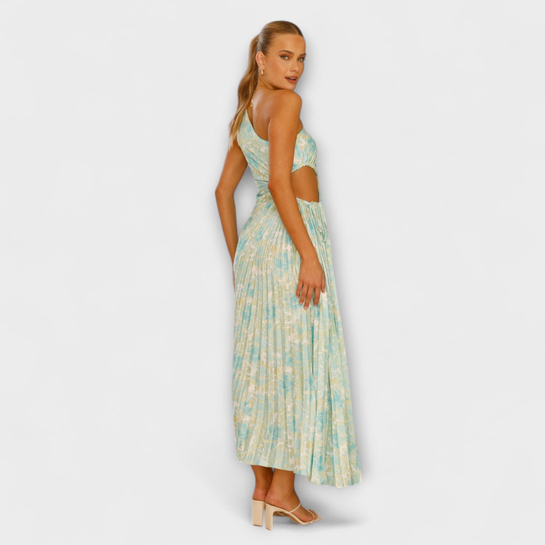 Sienna - Elegantne Maxi Obleke z Izrezom