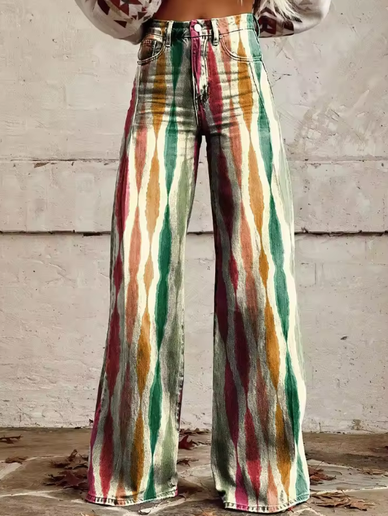 Iveta - Elegantne boho hlače