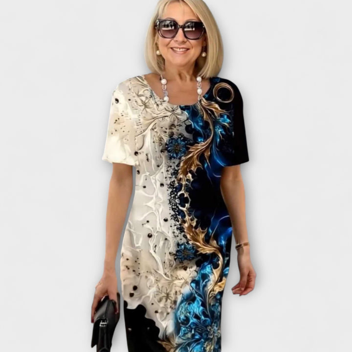 Barbara - Poletna obleka s cvetličnim vzorcem