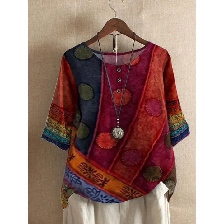 Valerie - Barvni boho-top