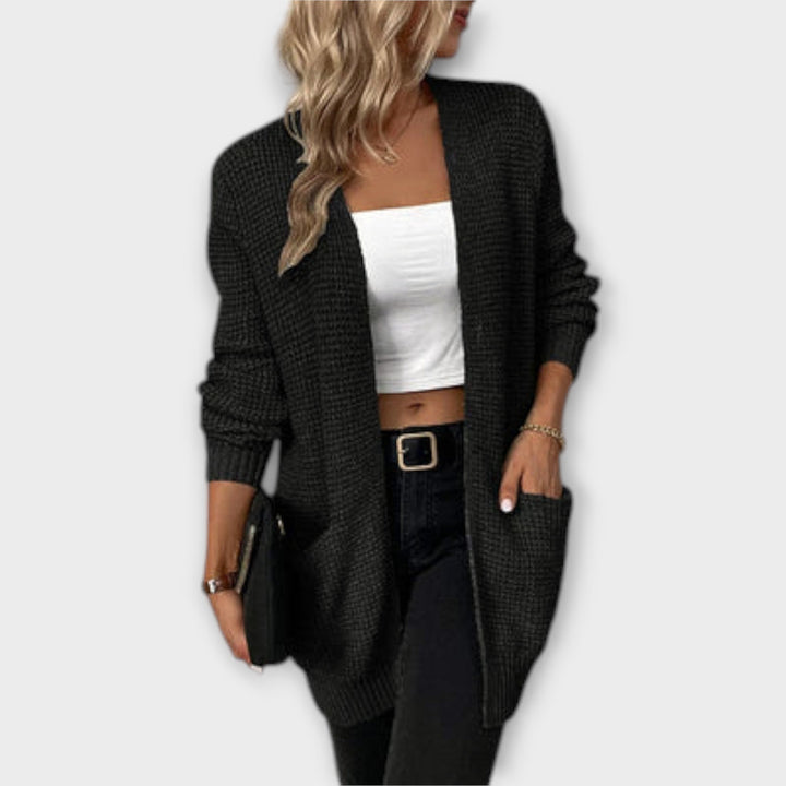 Nancy - udoben pleteni cardigan z žepi
