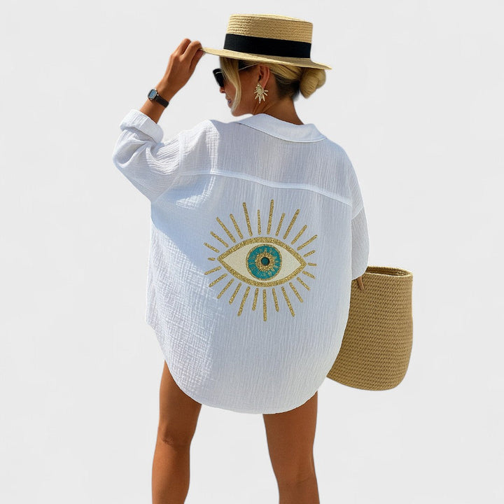 Irena - Casual Bluza v stilu Ibiza