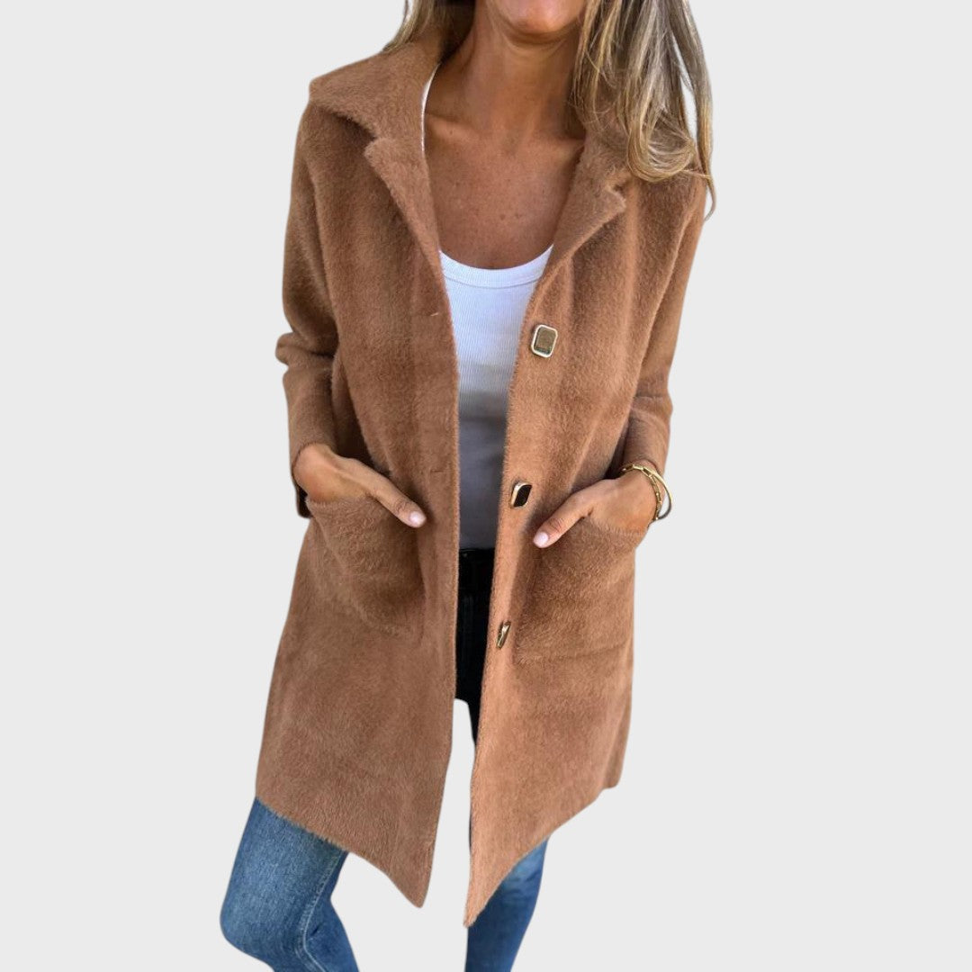 Karolína | Eleganten, grob plašč