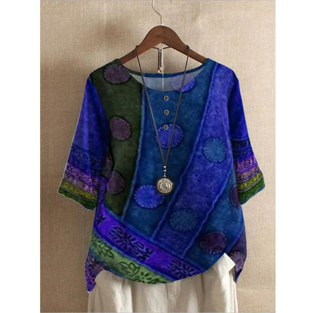 Valerie - Barvni boho-top