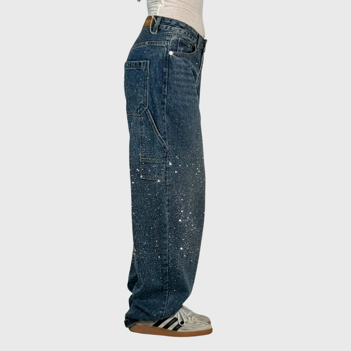 Adelina - Ženske balonaste carpenter jeans