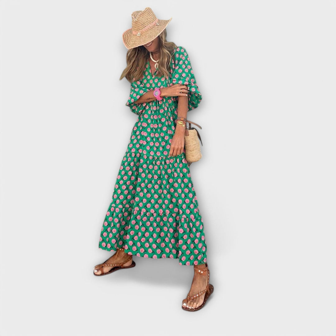 Elegantne geometrijske maxi obleke
