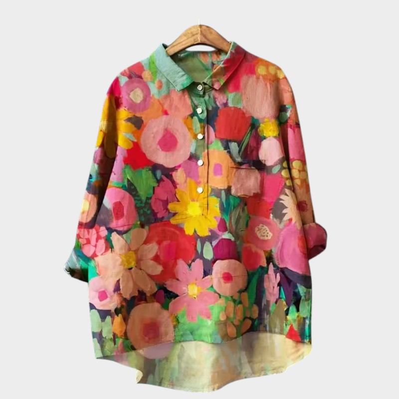 Yvonne | Premium bluza z čipkastim zaključkom