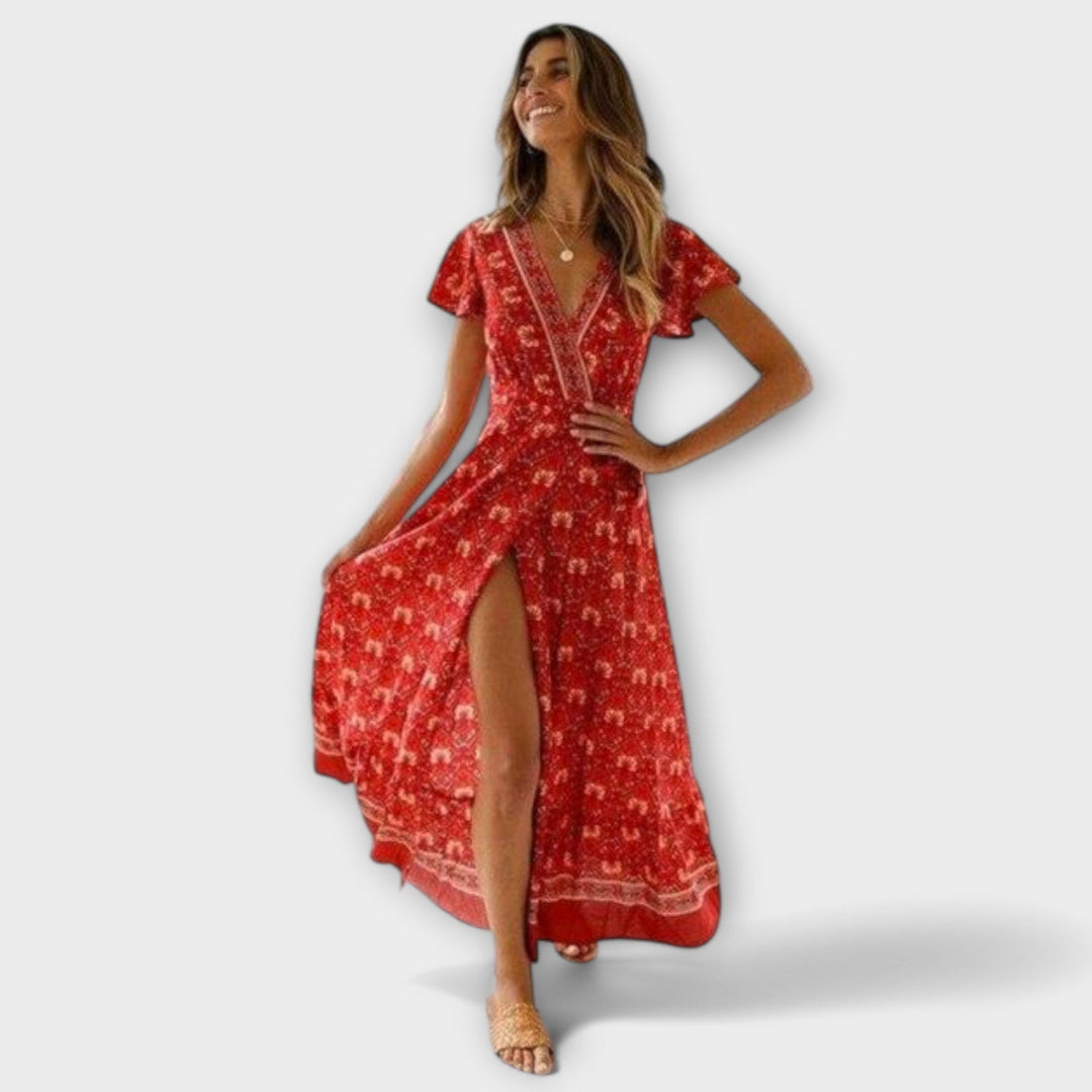 Briony - Boho Midi Obleka