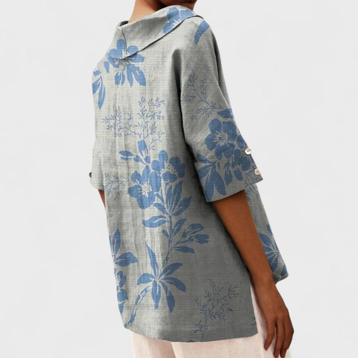 Lenka - Eleganten top z V-izrezom