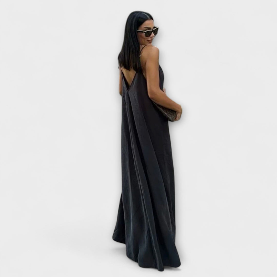 Maxi obleka na slip