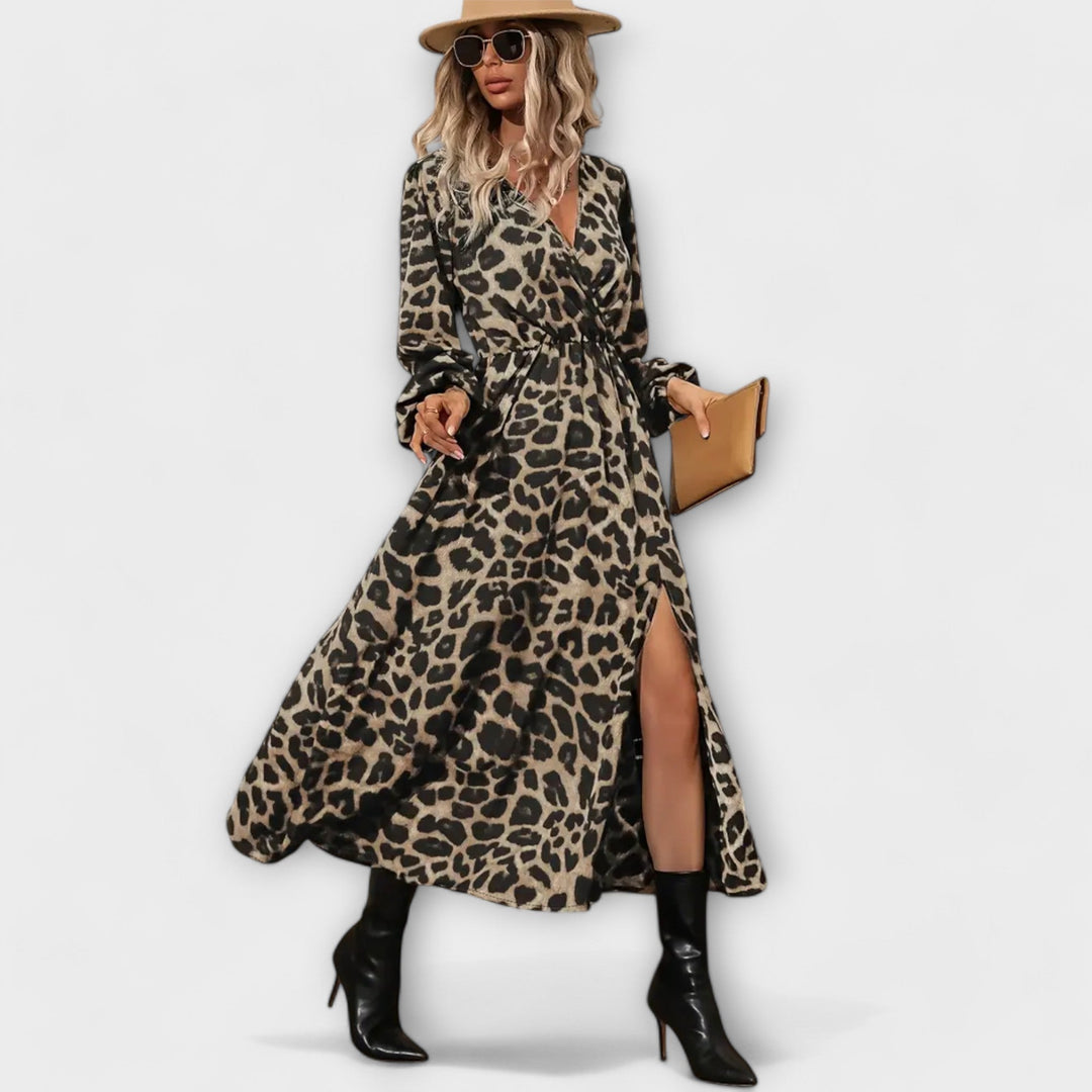 Natalie - Stilske obleke z leopardjim potiskom